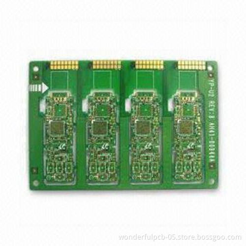 Double-sided PCB Assembly with 1.0mm Board Thickness, Fr4 Base Material and Green Solder Mask